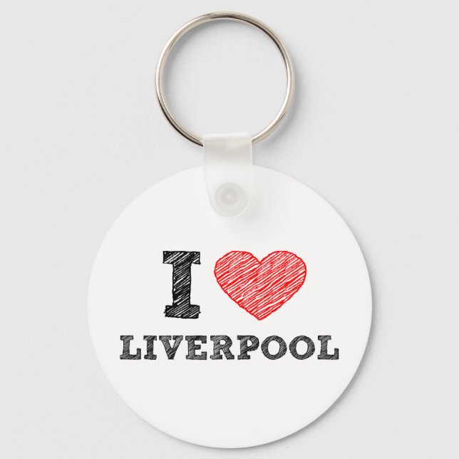 Chaveiro I love Liverpool (Frente)