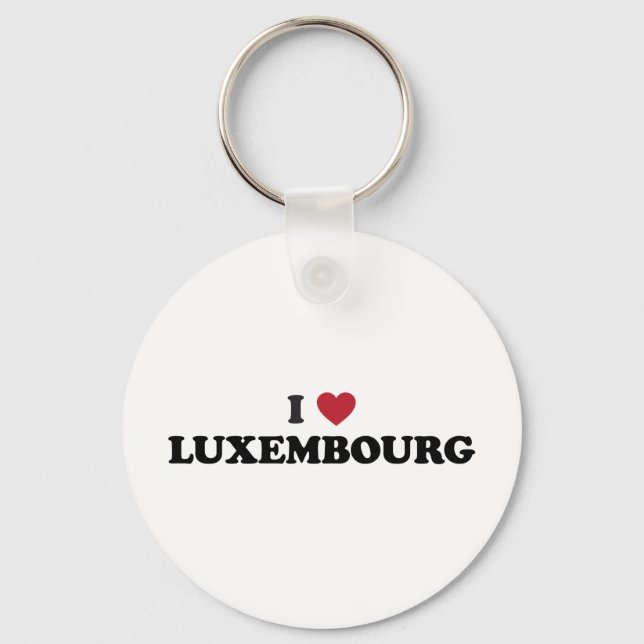 Chaveiro I Love Luxembourg (Frente)