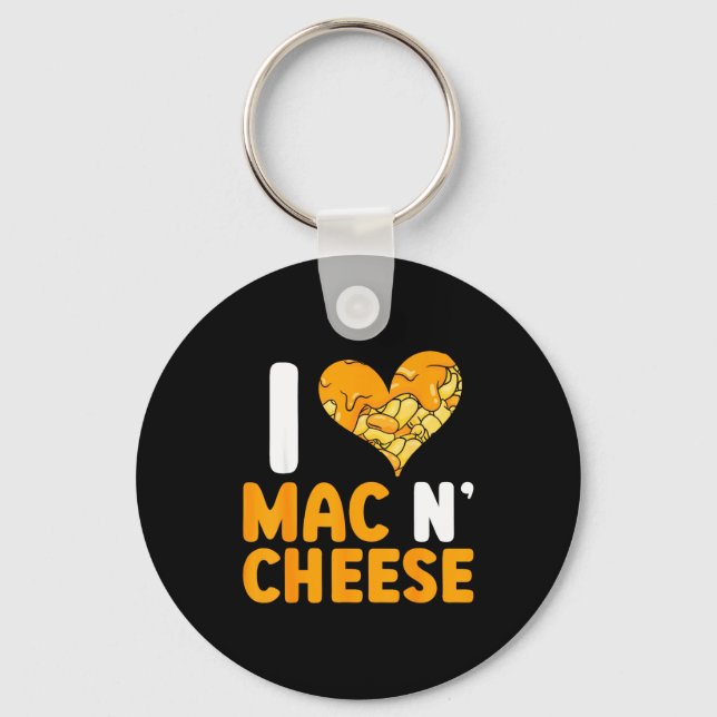 Chaveiro I Love Mac N' Cheese Funny Mac And Cheese  (Frente)