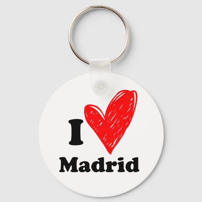 Chaveiro I Love Madrid (Frente)
