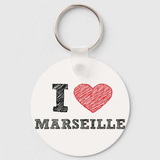Chaveiro I-love-Marseille (Frente)