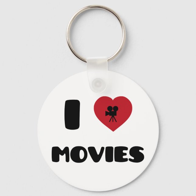 Chaveiro I Love Movies (Frente)