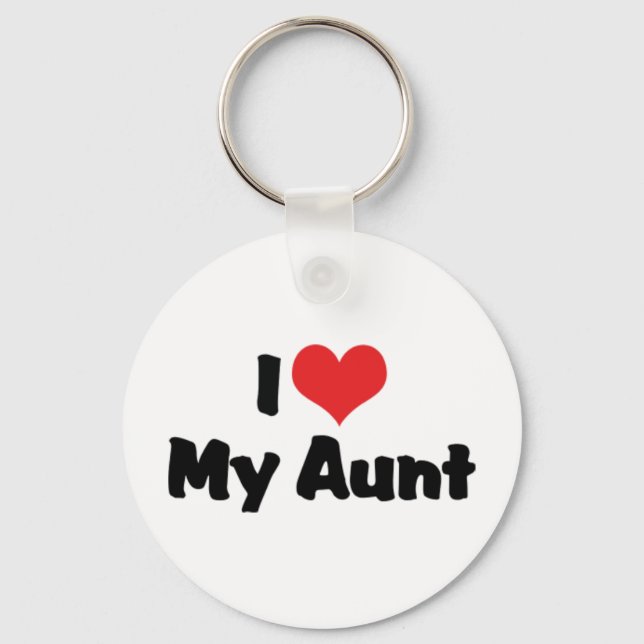 Chaveiro I Love My Aunt Keychain (Frente)