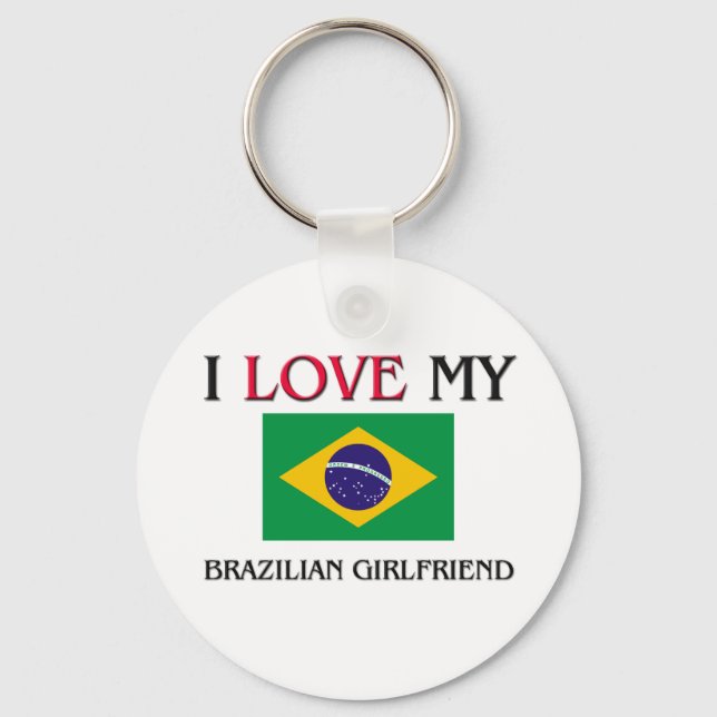 Chaveiro I Love My Brazilian Girlfriend (Frente)