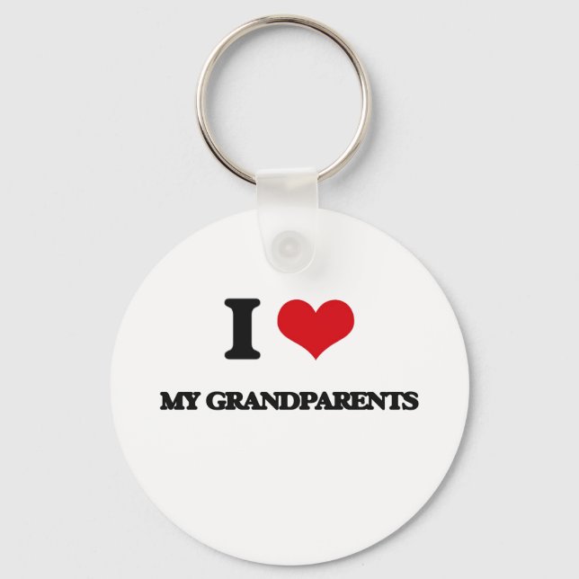 Chaveiro I Love My Grandparents (Frente)
