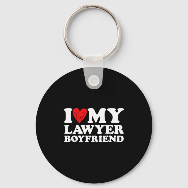 Chaveiro I Love My Lawyer Boyfriend Bf Valentines Day Women (Frente)