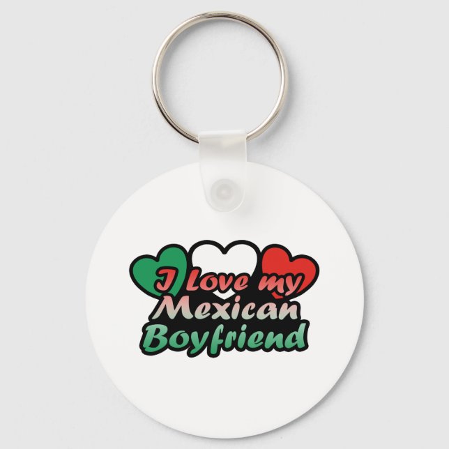 Chaveiro I Love My Mexican Boyfriend (Frente)