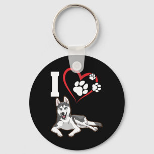 Chaveiro I love my siberian husky dog   Home Decor Gift