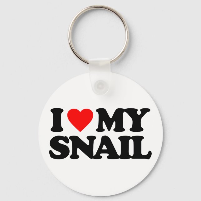 CHAVEIRO I LOVE MY SNAIL (Frente)
