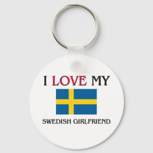 Chaveiro I Love My Swedish Girlfriend