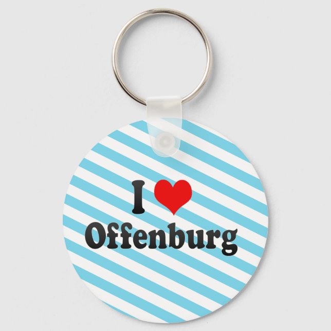 Chaveiro I Love Offenburg, Alemanha (Frente)