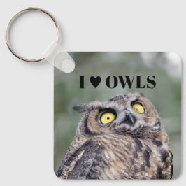 Chaveiro I Love Owls Keychain