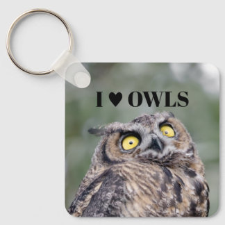 Chaveiro I Love Owls Keychain