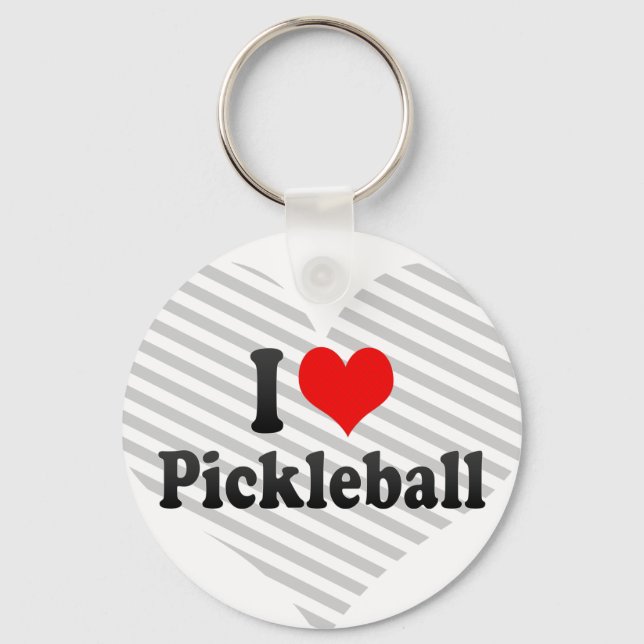 Chaveiro I love Pickleball (Frente)