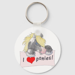 Chaveiro I love Ponies!