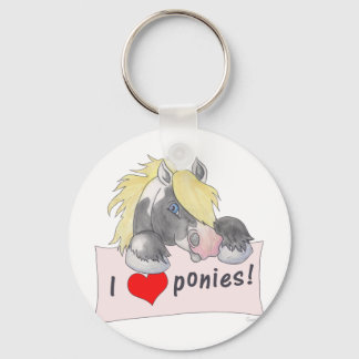 Chaveiro I love Ponies!