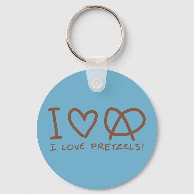 Chaveiro I Love Pretzels (Frente)