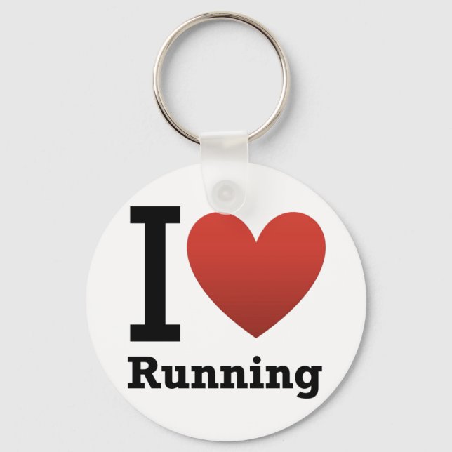 Chaveiro I Love Running (Frente)