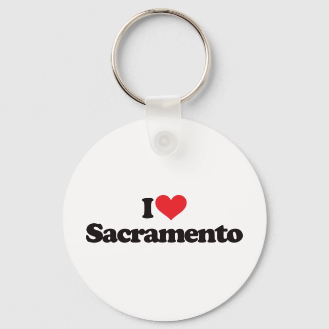 Chaveiro I Love Sacramento (Frente)