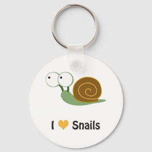 Chaveiro I love snails