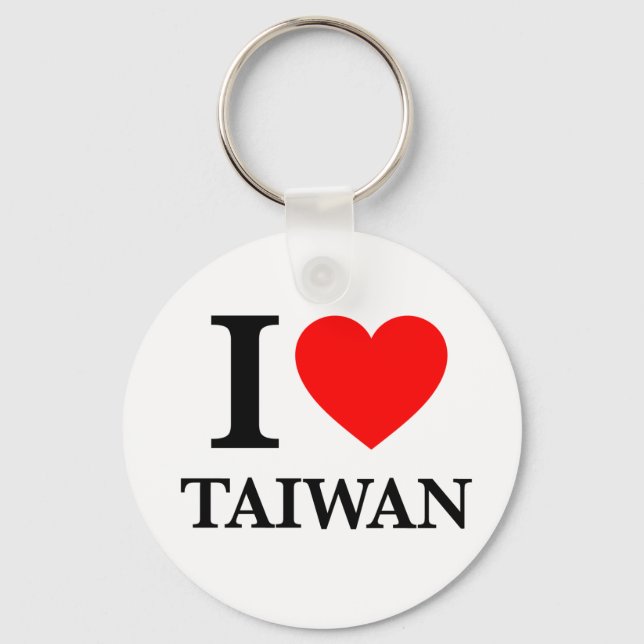 Chaveiro I Love Taiwan (Frente)