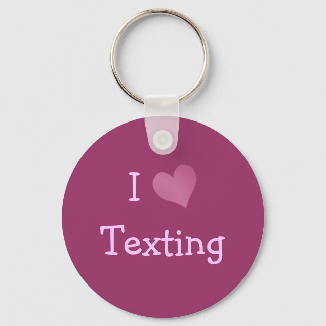 Chaveiro I Love Texting (Frente)