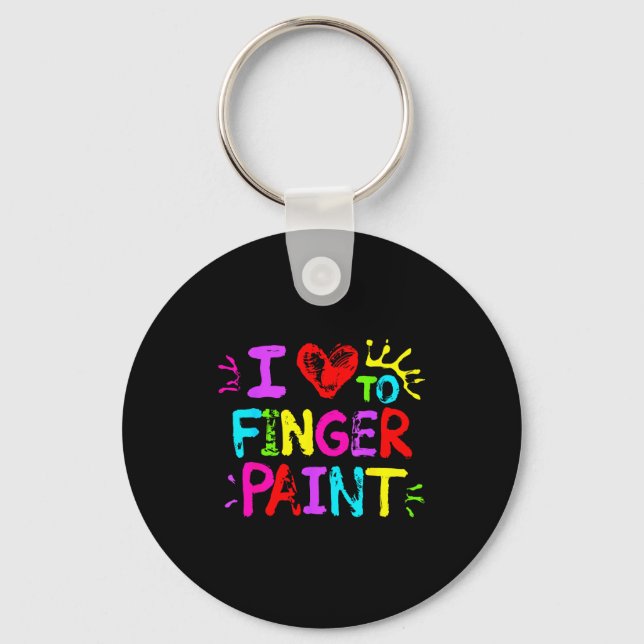 Chaveiro I Love To Finger Paint Couple Funny Valentine Day  (Frente)