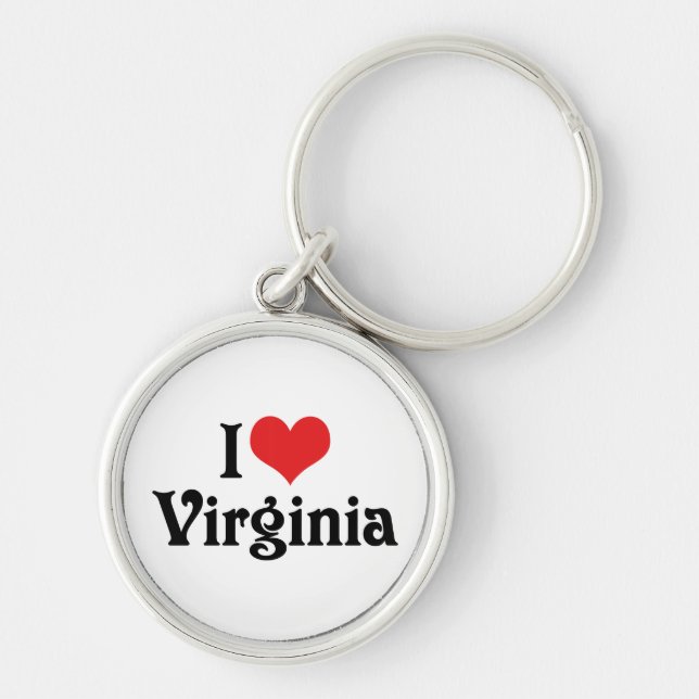 Chaveiro I Love Virginia (Frente)