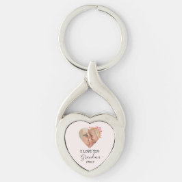 Chaveiro I Love You Grandma | Personalized Heart Keychain