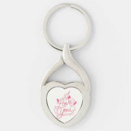 Chaveiro I Love You Heart Keychain