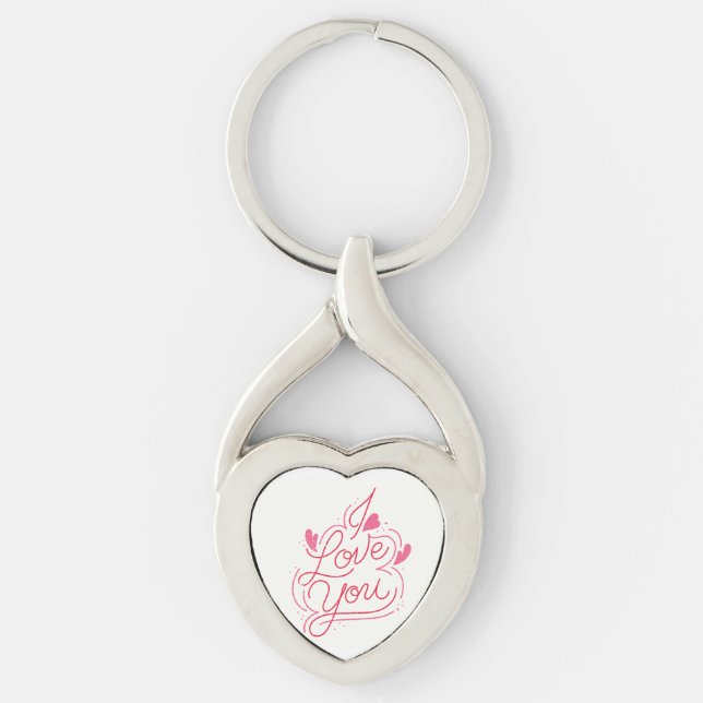 Chaveiro I Love You Heart Keychain (Frente)