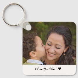 Chaveiro I Love you mom custom photo keychain mother's day,