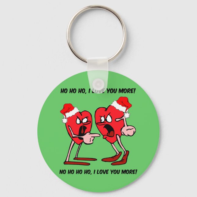 Chaveiro I love you more Christmas (Frente)