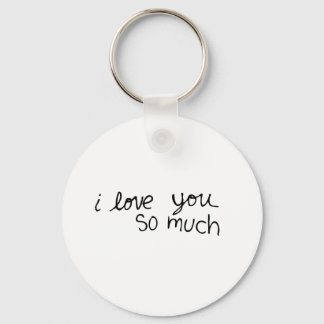 Chaveiro I love you so much - hand written