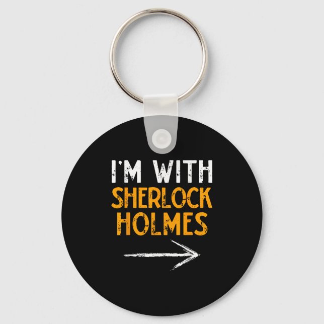 Chaveiro I’m With Sherlock Holmes Halloween Matching Couple (Frente)
