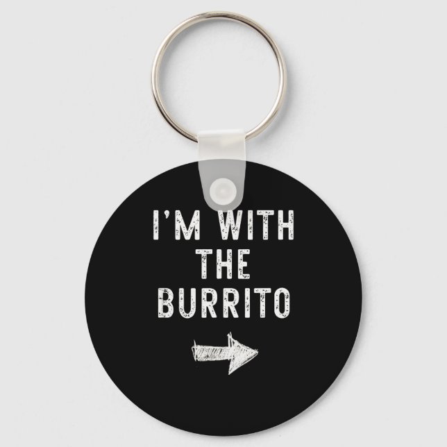 Chaveiro I’m With The Burrito Funny Halloween Couple Costum (Frente)