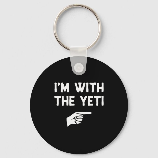 Chaveiro I’m With The Yeti Funny Halloween Matching Costume (Frente)