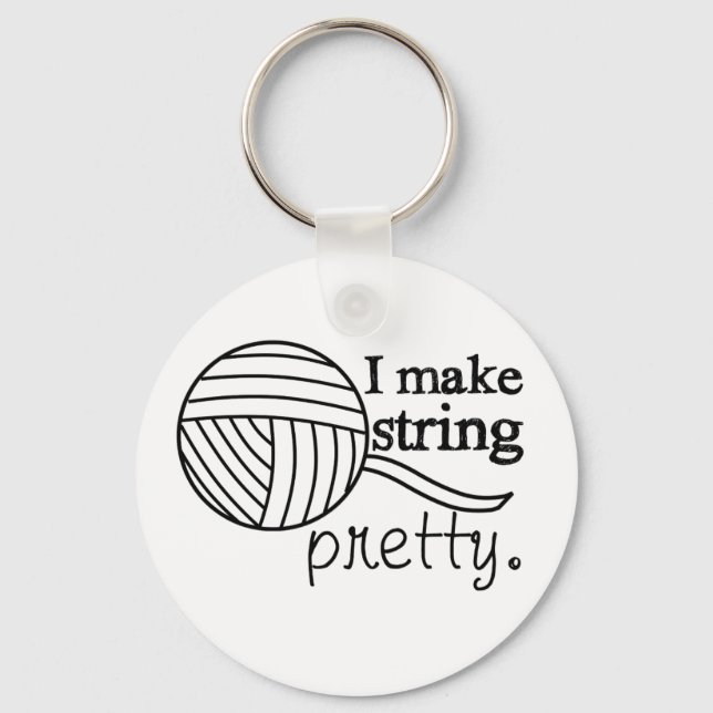 Chaveiro I Make String Bonito ・ Artesanatos Yarn (Frente)