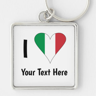 Chaveiro I (Sinalizador Italiano Amor Coração) Seu Texto