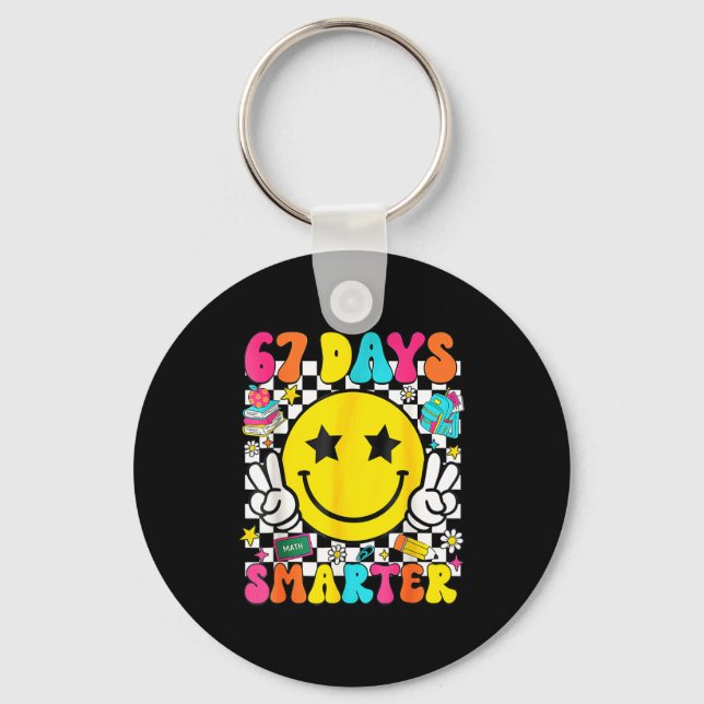 Chaveiro I Survived 67 Days Of School Funny 67 Meme Teacher (Frente)