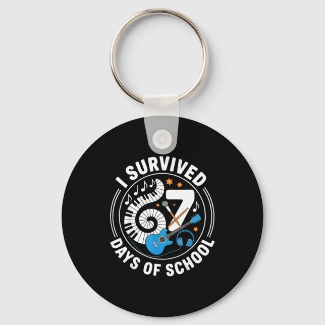 Chaveiro I Survived 67 Days Of School - Teachers Students M (Frente)