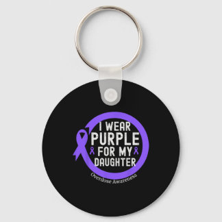Chaveiro I Wear Purple For My Daughter Overdose Awareness M