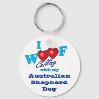 Chaveiro I Woof Australian Shepherd