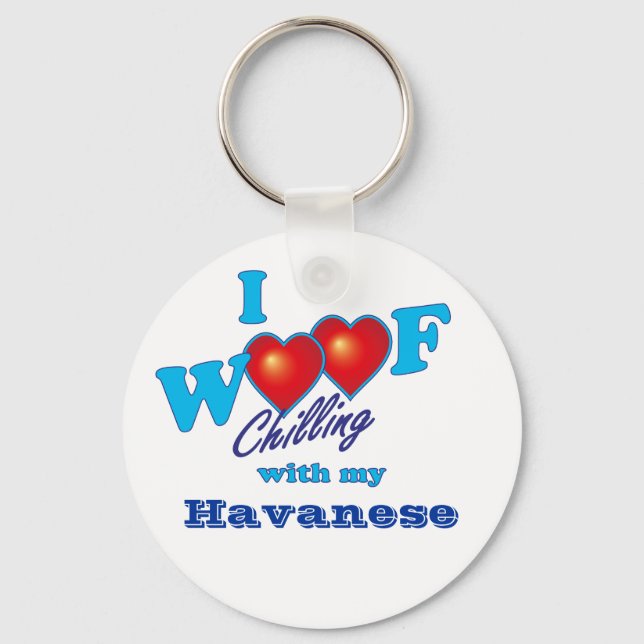 Chaveiro I Woof Havanese (Frente)
