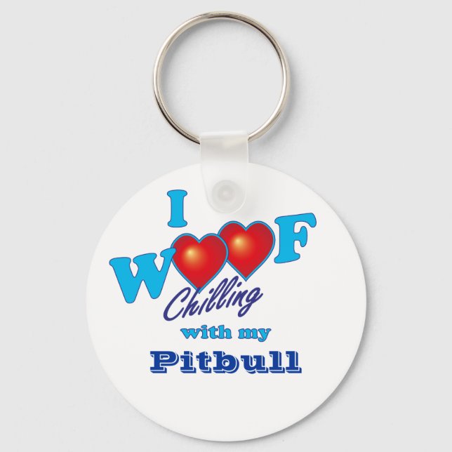Chaveiro I Woof Pitbull (Frente)