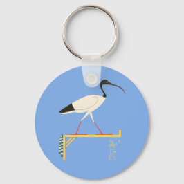 Chaveiro Ibis Ilustração e Hieroglifo Dente