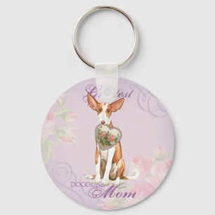Chaveiro Ibizan Hound Heart Mom