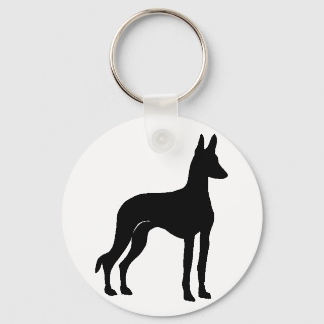 Chaveiro ibizan hound silhouette (Frente)