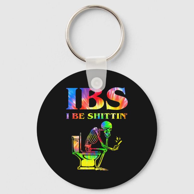 Chaveiro Ibs I Be Tin' Funny Skeleton Tie Dye  (Frente)