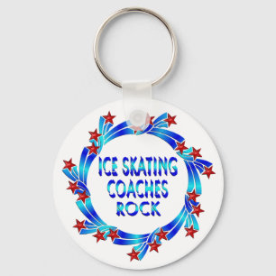 Chaveiro Ice Skating Coaches Rock Red Stars